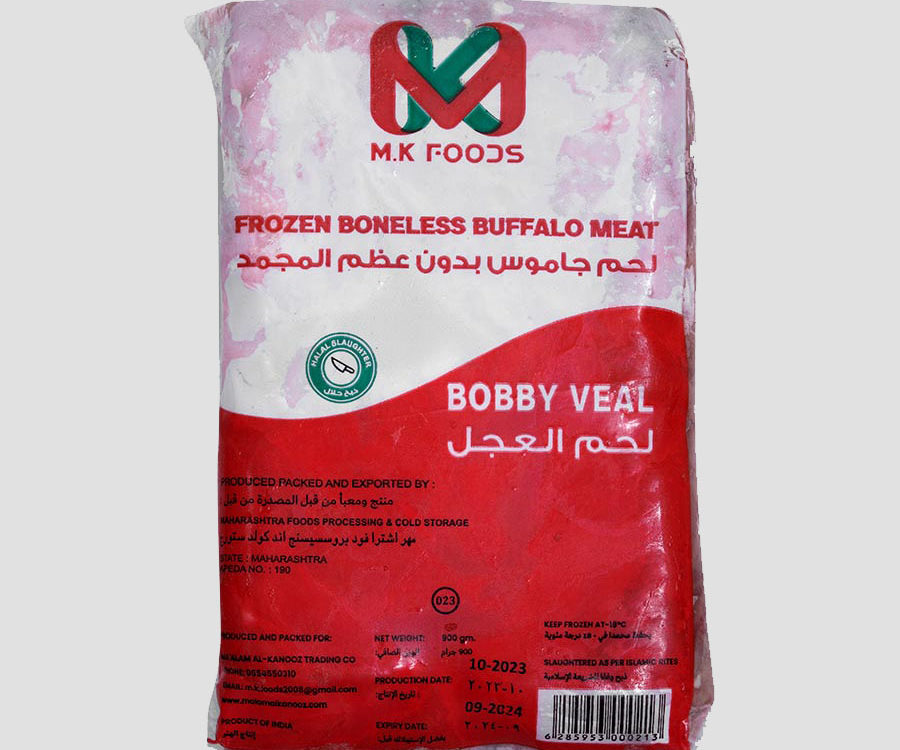 MK Premium Frozen Boneless Buffalo Meat Bobby Veal